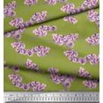 thumbnail image 2 of Soimoi Polyester Crepe Fabric Orchid Floral Print Fabric by Yard 42 Inch Wide, 2 of 3