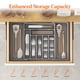 thumbnail image 2 of Organizador de cajones para cubiertos Lifewit, ampliable, gris, grande, 2 of 9