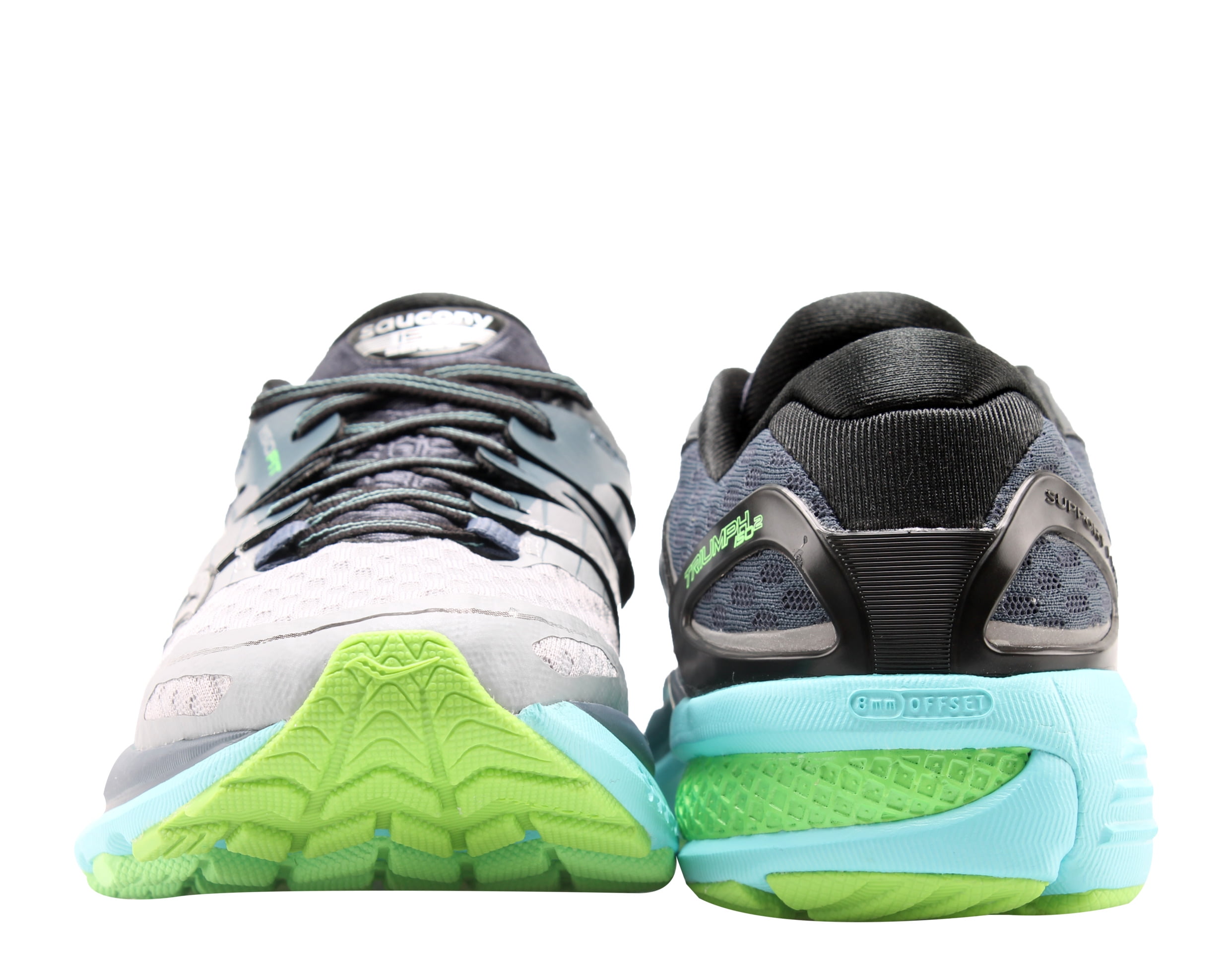 Saucony Women's Triumph ISO 2 Running Shoe, Grey/Blue/Slime, 10 W US Saucony Women's Triumph ISO 2 Running Shoe, Grey/Blue/Slime, 10 W US