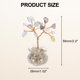 thumbnail image 2 of Árbol de la Vida de Cristal de 7 Chakras de Uxcell, Árbol de Piedra Fluorita Natural Hecho a Mano con Base de Mini Pecera para Energía Positiva, Buena Suerte, Decoración del Hogar (2.4 x 1 Pulgada), 2 of 7