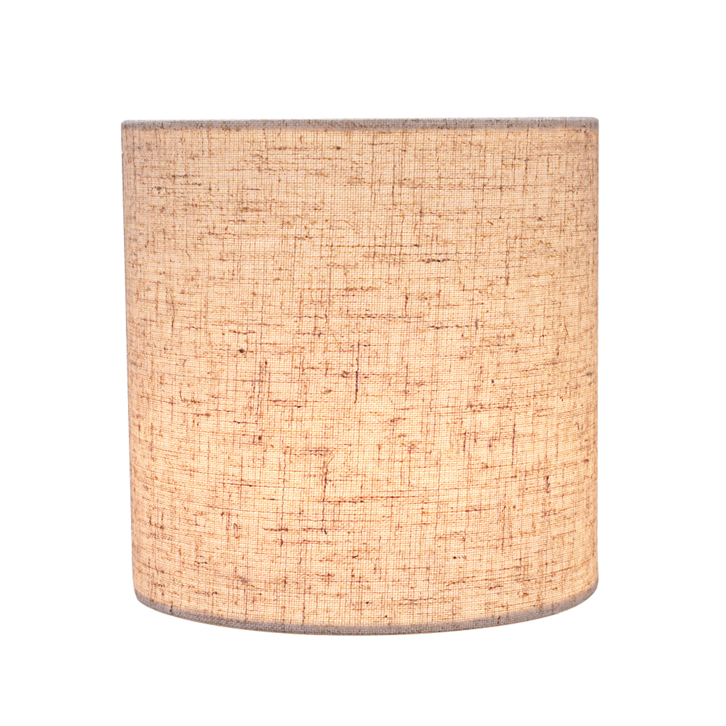 Aspen Creative 31196 Transitional Drum (Cylinder) Shaped Clip-On Construction Lamp Shade in Beige, 5" wide (5" x 5" x 5")