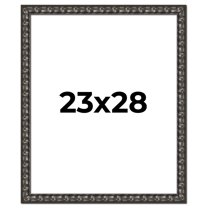 23x28 Frame Black-Brown Medieval Solid Wood Picture Frame | 1.5 Inch Moulding Width | Gotham