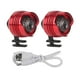 thumbnail image 1 of 2 uds zapatos faros pequeños zuecos ligeros decoración brillan en la oscuridad para caminar correr acampar regalo divertido rojo, 1 of 14