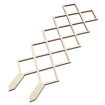 Pretyzoom Potted Plant Garden Trellis Wooden Plant Support Light Brown for Orchids 1Set