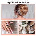 thumbnail image 5 of Uxcell 100Pcs Horse Eye Shape Rhinestones Glass Point Back Beads for Jewelry Making Champagne, 5 of 5