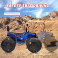 thumbnail image 4 of Electric ATV 24v Quad Ride on Toy – 4WD Battery Powered Vehicle with Dual 7AH Batteries, 4×80w Strong Motors, EVA Rubber Wheels, Handlebar Throttle, LED Lights & Built-in Music,Blue, 4 of 6