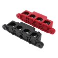 thumbnail image 3 of Bus Bar Terminal, 12-48V 4 Stud Power Distribution Block Red Black 250A 2pcs M10  For Boats For Trucks, 3 of 8