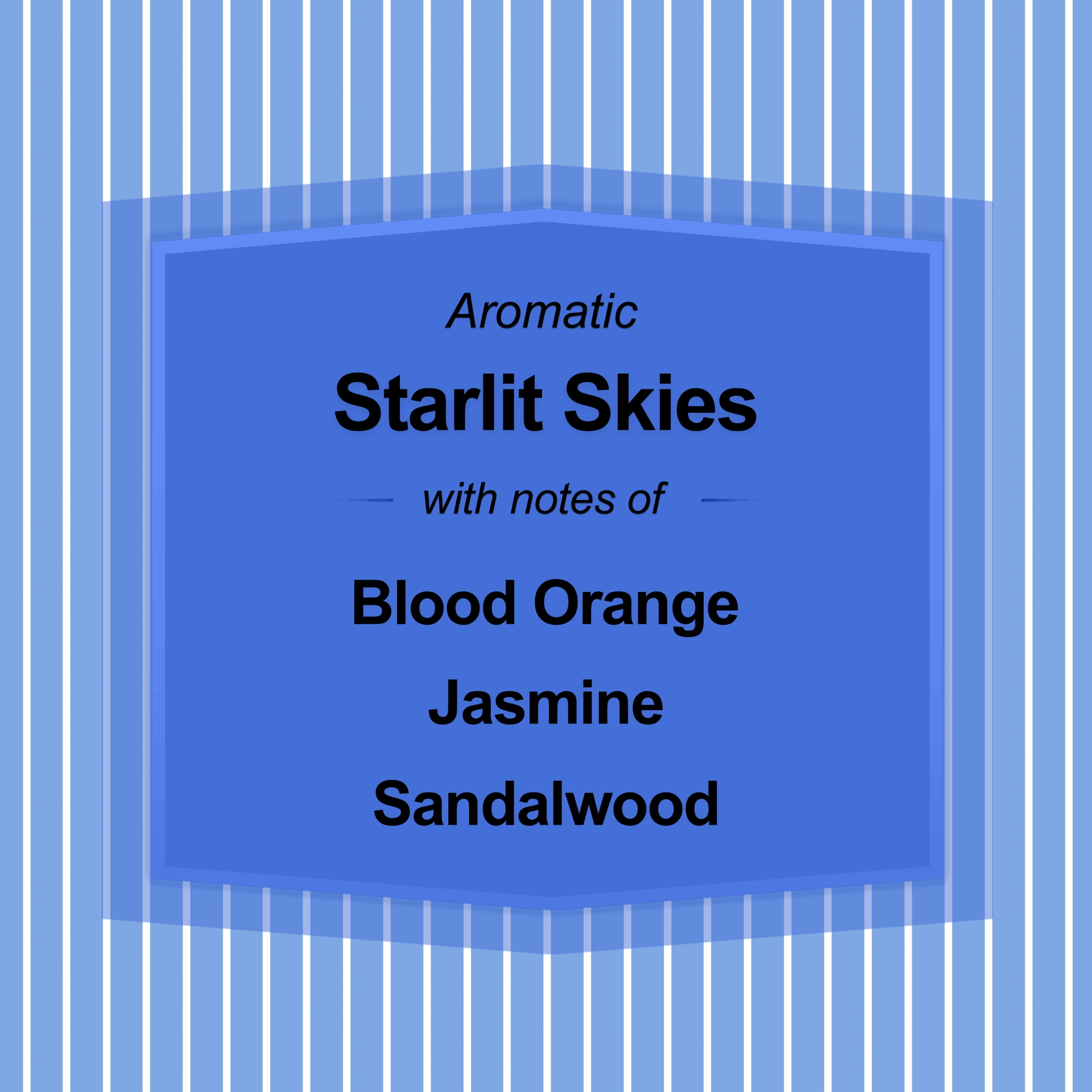 (4 pack) Mainstays 3-Wick Textured Wrapped Starlit Skies Scented Candle, 14 oz