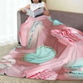 thumbnail image 6 of Salouo Pastel Macarons Delight Print Bed Blankets,Flannel Blanket Comfortable Air Conditioning Blanket Lightweight Blanket for Sofa Bed Travel & Couch -50"x40", 6 of 8
