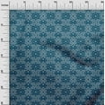 thumbnail image 2 of oneOone Tissu Flex Coton Bleu Sarcelle Tourbillon Bandhani Matériel de Robe Tissu Imprimé Tissu au Mètre 40 Pouces de Large, 2 of 4