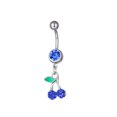 thumbnail image 1 of Cherry Pendant Belly Button Ring Drop Dangle Body Belly Piercing Fruit Belly Button Nails Belly Navel Rings Button Rings ZR, 1 of 7