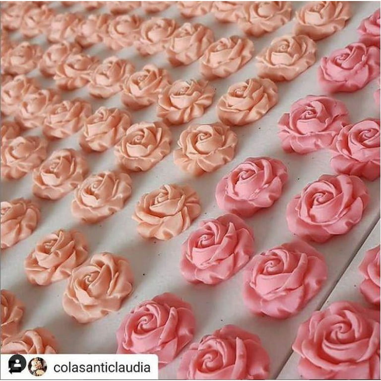 Flowers, roses, and leaves big silicone mold, 15 cavities.
