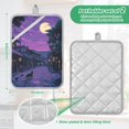 thumbnail image 6 of Yayeee Pot Holders Kitchen Heat Resistant with Pocket 7"x9.8" Cotton Oven Cooking Hot Pads, Purple Street, 6 of 7