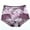 Hot Pink, variant on Women's Mesh Breathable Print Briefs Comfortable Panties Soft Daily Underwear Ladies Comfort Wear