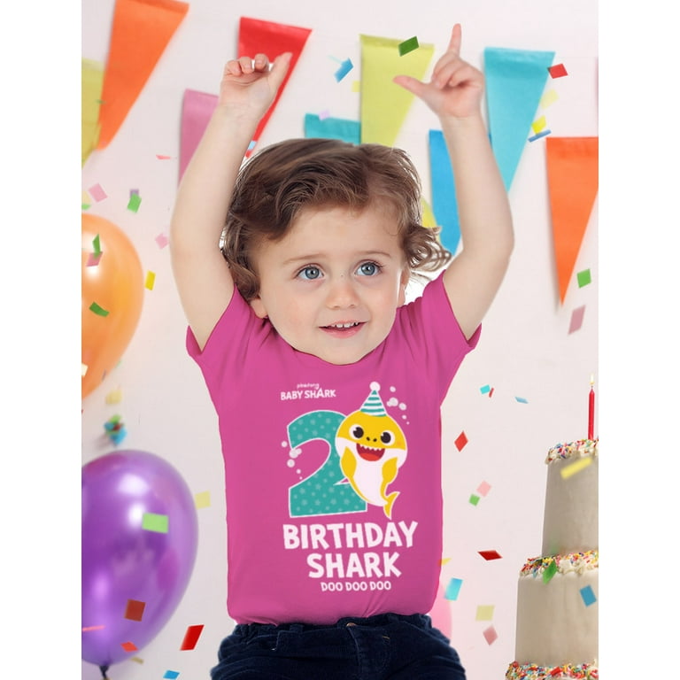 Baby Shark 2nd Birthday Shirt Year Old Baby Shark Birthday Outfit