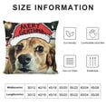 thumbnail image 5 of BANET Christmas Dog Merry and Bright Sofa Throw s King Charles Spaniel Case Red Green Yellow Cute Home Decorative Cushion Cases 24x24in, 5 of 5