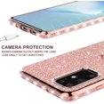 thumbnail image 5 of Compatible for Samsung Galaxy A71 Case, SOGA Glitter Diamond Rhinestone TPU Phone Cover with Ring Stand and Lanyard Girls Women Cover (Rose Gold), 5 of 5