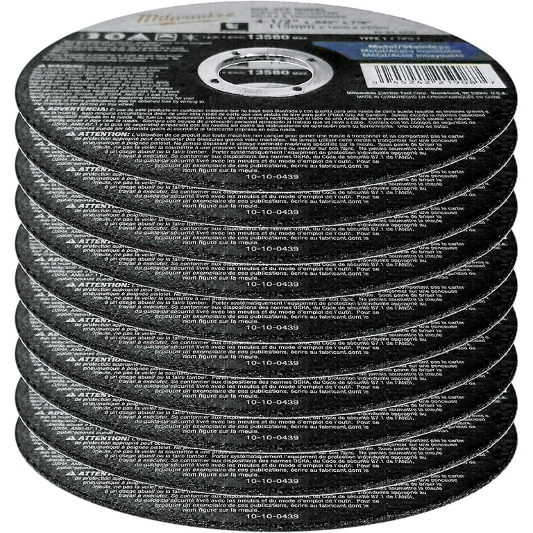 Confezione Da 10 Dischi Da Taglio In Acciaio Inox Blue Spot Da 4 1/2 - Foto 5