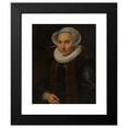 thumbnail image 2 of Circle of Cornelis Pietersz. van der Voort 20x23 Black Modern Framed Museum Art Print Titled - Portrait or Anna Jacobsdr. Blaeu, Wife or Cornelis Pietersz. Hooft (After 1622), 2 of 5