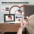 Digital Photo Frame, Frameo Digital Picture Photo Video Frame Slideshow