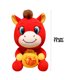 thumbnail image 4 of Muñecas Peluche de caballito bebé, suave y adorable, ideal para dormir y como regalo de buena suerte. 1 unidad, 20 cm, rojo Rkxzt, 4 of 7