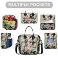 thumbnail image 2 of Pioneer Flower Floral Print Pattern Womens Lunch Box for Work,Insulated Large Lunch Bag for Tween and Teen,Loncheras Para Mujer,Leakproof Adult Lunch Bag for Work,Beach,Travel,Picnic,Camping, 2 of 7