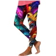 thumbnail image 2 of Blmnix Carnival Straight Leg Sweatpants for Women Cotton Yoga Pants Flat Front Leggings Jogger Ankle Dressy Pants for Women,S, 2 of 6