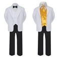 thumbnail image 2 of 5-7pc Formal Black White Suit Set Yellow Bow Necktie Vest Boy Baby Sm-20 Teen, 2 of 3