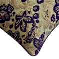 thumbnail image 2 of The HomeCentric Throw Pillow Cover, Decorative Purple Pack of 2, 22x22 inch (55x55 cm) Throw Pillow Covers, Velvet Velvet Floral Throw Pillows For Couch, Nature & Floral Style - Plum Scented, 2 of 10