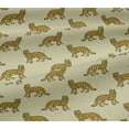 thumbnail image 5 of oneOone Viscose Jersey Fabric Fox Block Printed Fabric 1 Yard 60 Inch Wide, 5 of 5