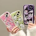 thumbnail image 2 of Sanrio Kuromi Pochacco-Funda de cuero para teléfono móvil, carcasa trasera suave anticaída para IPhone 14, 13, 12, 11 Pro, Max, 14 Pro Fivean unisex, 2 of 2