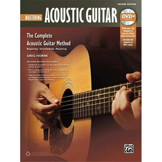 Alfred Music 00-43641 Mastering Guitare Acoustique 2ème Édition DVD & Book
