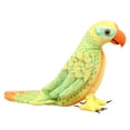 thumbnail image 3 of de peluche, pájaro de peluche, juguete decorativo, loro, juguete de fiesta para niños, para sala de estar, 19,69 x 10,24 pulgadas Amarillo, 3 of 8