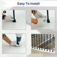 thumbnail image 3 of Sidasu Iron Balusters Set of 10 Double Knuckle Stair Spindles - 1/2" Square Metal Balusters With Swivel Shoes, 3 of 7