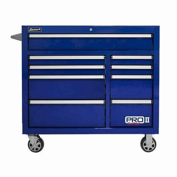 Homak 41” Pro 2  9-Drawer Roller Cabinet - Blue
