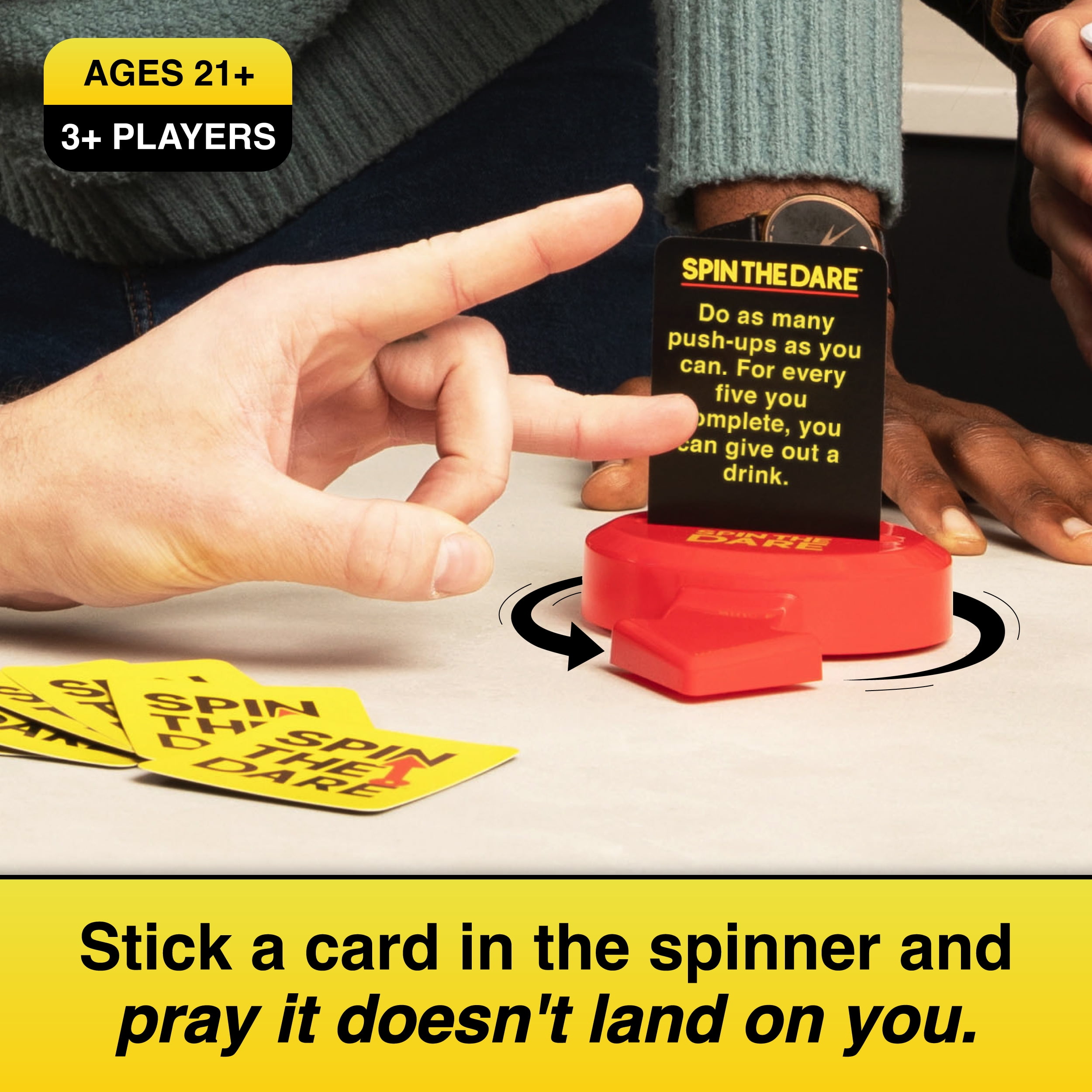 Spin The Dare – Hilarious Adult College Party and Tailgate Drinking Game by What Do You Meme?®