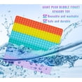 thumbnail image 5 of 441 Burbujas Más Grande Jumbo Enorme Rainbow Pop Pops Poppers It Juguete Sensorial Super Grande Extra Grande Fidget Gigante Mega Popet Popit, Poppet Popper Cuadrado, 5 of 5