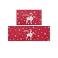 thumbnail image 2 of TUITOONM 2 Pieces Red Christmas Kitchen Runner Rugs Sets Floor Mat Water Absorbent Non-Slip Floor Mat Soft and Comfortable Festival Home Decor, 2 of 5