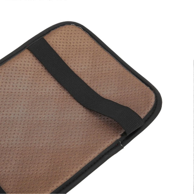 Black Center Console Armrest Box Cover Carbon Fiber Style Replacement for Ford F‑150 2015‑2020