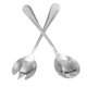 thumbnail image 2 of Juego de 2 tenedores y cucharas de ensalada de acero inoxidable resistentes para servir, para fiestas, hogar y restaurante., 2 of 7