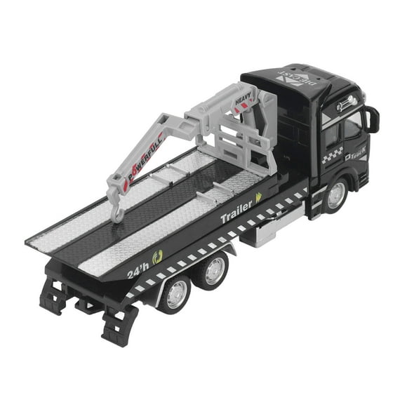 Pullback Car Model, 19.9cm Length Tow Truck Model Anti Impact For Children