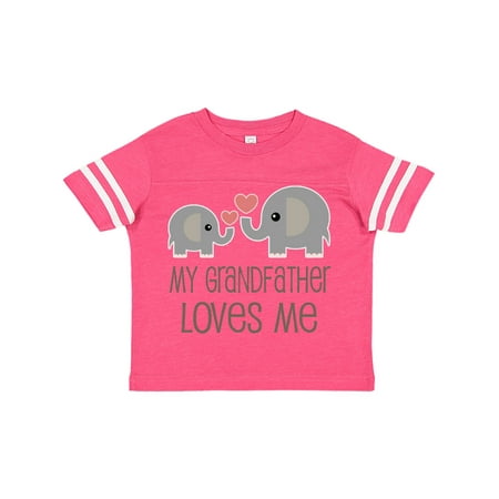 

Inktastic My Grandfather Loves Me Gift Gift Toddler Boy or Toddler Girl T-Shirt