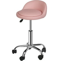 ZENY 360-Degree Swivel & Adjustable Height Indoor Spa Stool Bar Stool, Pink