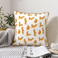 thumbnail image 4 of KLL Cartoon Squirrel Decorative Throw Pillow Covers Velvet Soft for Couch Sofa Bedroom Living Room Outdoor (No pillow core)-, 4 of 5