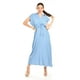 thumbnail image 1 of Maxi vestido de algodon Roman Fashion /Juvenil, 4365 (Azul claro) azul G, 1 of 5