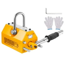 KFFKFF Magnetic Lifter, 2200 lbs/1000kg Lifting Capacity, Permanent Lift Magnets with Release, Steel Magnetic Lifter, Heavy Duty Magnet for Hoist, Shop Crane, Block, Board