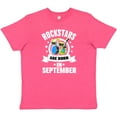 thumbnail image 3 of Inktastic Rockstars Are Born in September Birthday Youth T-Shirt, 3 of 5