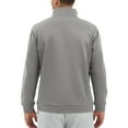 thumbnail image 4 of Mohiass Quarter Zip Pullover Men Vintage Mock Neck Winter Golf Collared Fall Casual Long Sleeve Polo Shirts Gray 3XL, 4 of 7