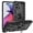 Black, variant on Hotpom Moto G Stylus 2023 5G Case, Military-Grade Shockproof Cover with 360° Rotating Kickstand - Rose Gold