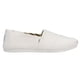 thumbnail image 2 of Alpargata para mujer TOMS blanca de algodón reciclado sin cordones, 2 of 6